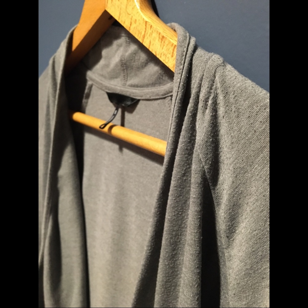 Grey High Low Cardigan